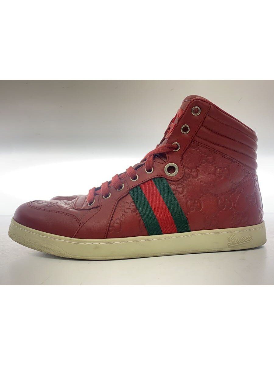 GUCCI / ハイカットスニーカー/UK7/RED/221825