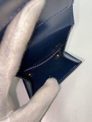 商品画像：2つ折り財布/レザー/NVY/メンズ 6