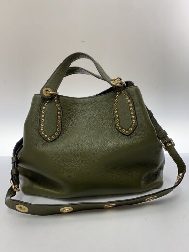 商品画像：ショルダーバッグ/レザー/KHK/無地/30s7gbns3l 3