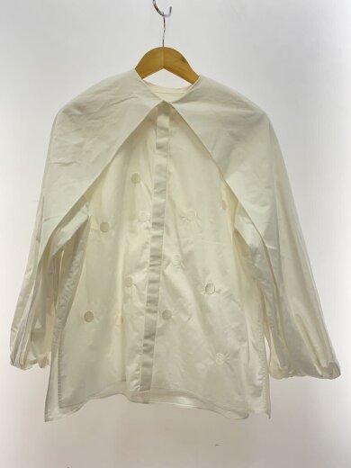 商品画像：長袖ブラウス/38/コットン/WHT 1