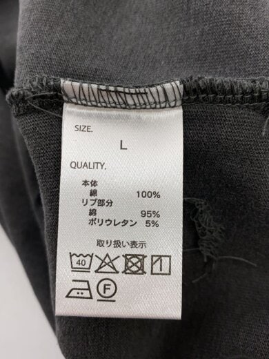 商品画像：長袖Tシャツ/L/コットン/GRY 4