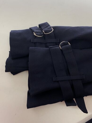 商品画像：トレンチコート/S/ウール/NVY/無地/LC-C06-113/ボンテージトレンチコート 5