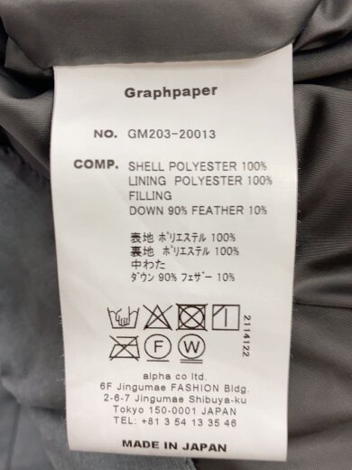 商品画像：ダウンジャケット/1/ポリエステル/GRY/gm203-20013 4