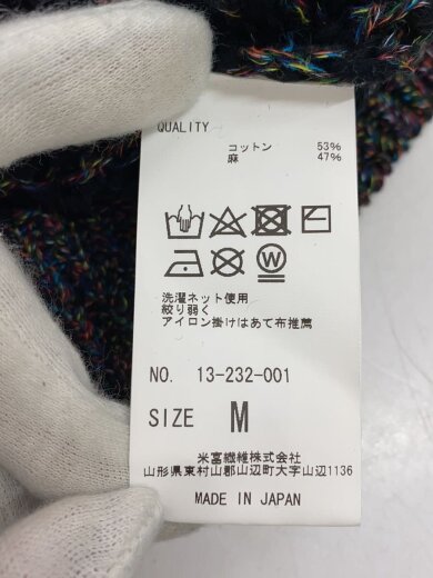 商品画像：ニット・セーター(厚手)/M/コットン/BLK/13-232 4