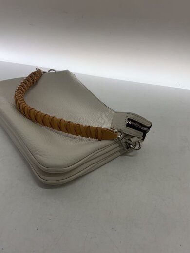 商品画像：ハンドバッグ/レザー/WHT/無地 6