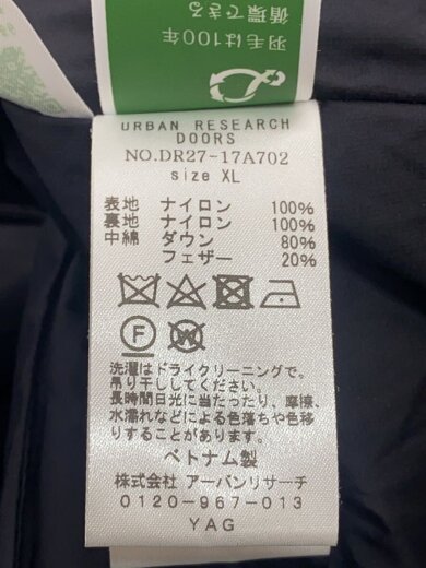 商品画像：ダウンジャケット/XL/ナイロン/BLK/無地/DR27-17A702 5