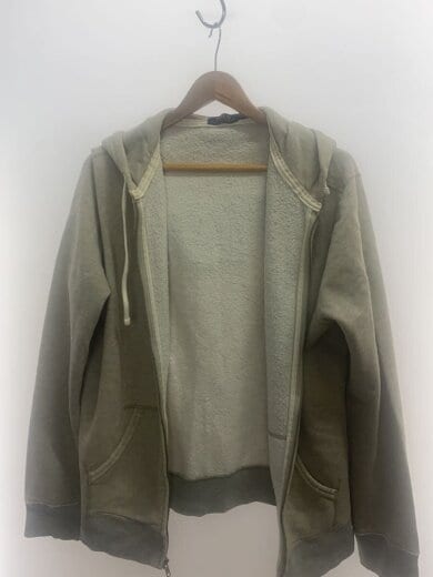 商品画像：ジップパーカー/--/コットン/GRY/無地 1