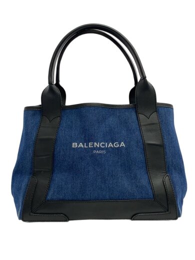 商品画像：トートバッグ/キャンバス/NVY/339933/角擦れ、シミ有 1