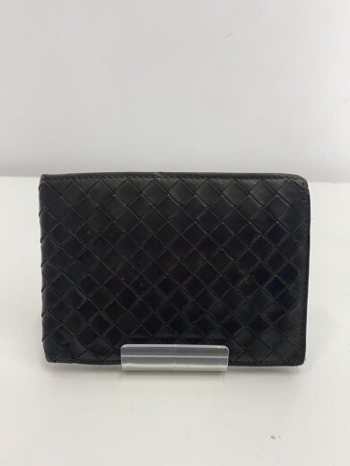 商品画像：2つ折り財布/レザー/BLK/無地/メンズ 1