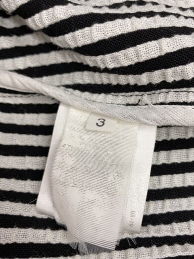 商品画像：コート/3/コットン/WHT/ストライプ 4