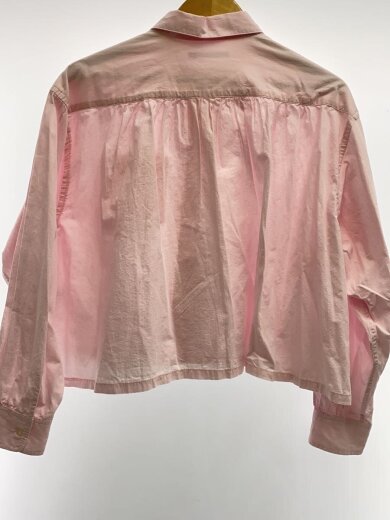 商品画像：クロップドチャンキーシャツ/長袖シャツ/M/コットン/PNK/無地/JL252S02 2