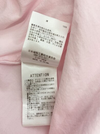 商品画像：クロップドチャンキーシャツ/長袖シャツ/M/コットン/PNK/無地/JL252S02 5