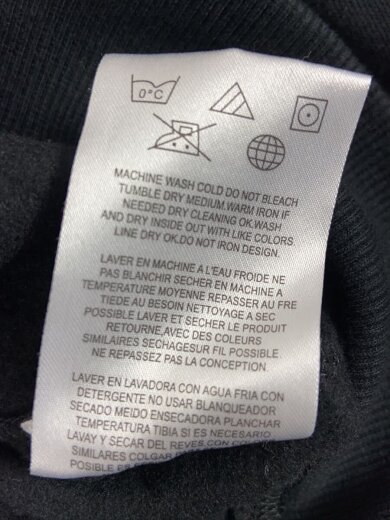 商品画像：ジップパーカー/M/コットン/BLK/プリント 5