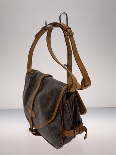 商品画像：1)ソミュール30_モノグラム・キャンバス/PVC/BRW 2