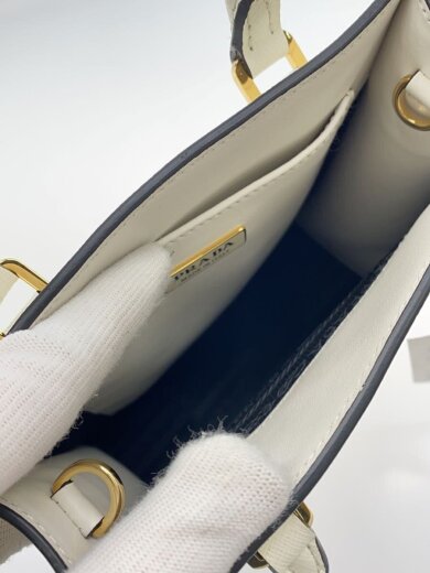 商品画像：ショルダーバッグ/レザー/WHT/無地/1BA333 6