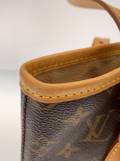 商品画像：プチ・バケット_モノグラム・キャンバス/PVC/BRW 7