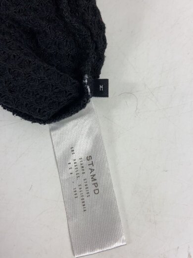 商品画像：半袖トップス/M/ポリエステル/BLK/無地 4