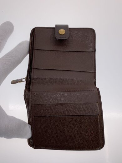 商品画像：コンパクト・ジップ_ダミエ・エベヌ/PVC/BRW/レディース 4