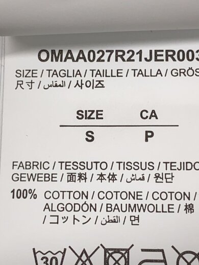 商品画像：Tシャツ/S/コットン/BLK/プリント/OMAA027R21JER003/バックプリント/マーカー// 4
