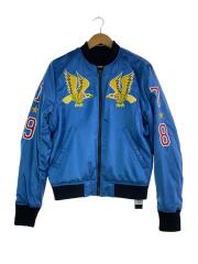 16SS/J-BIRKE JACKET/リバーシブル/スカジャン/S/ポリエステル/BLU