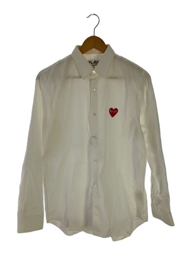画像：PLAY COMME des GARCONSAD2007/長袖シャツ/S/コットン/WHT/無地/AZ-B0021