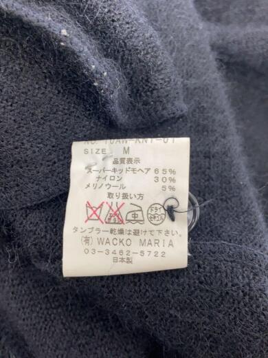 画像：WACKO MARIAカーディガン(薄手)/M/モヘア/BLK/10AW-KNT-014