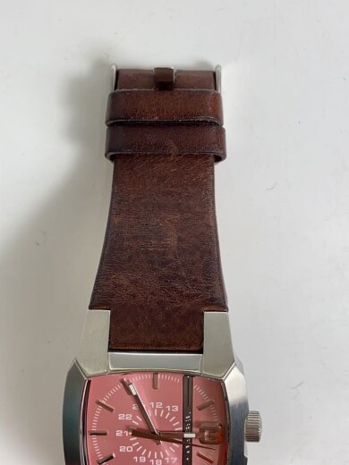 商品画像：クォーツ腕時計/アナログ/レザー/PNK/BRW/DZ-5100 6