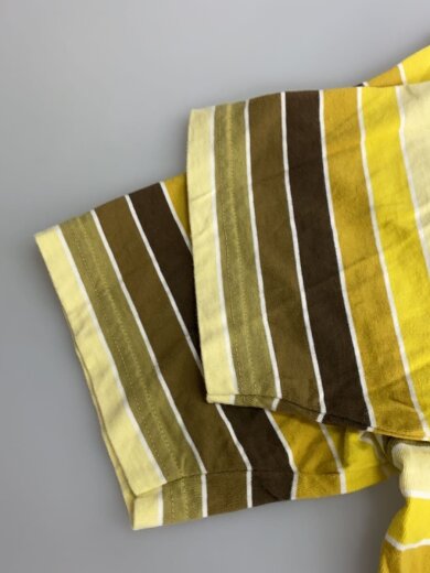 商品画像：Tシャツ/M/コットン/YLW/ボーダー/107FS 4