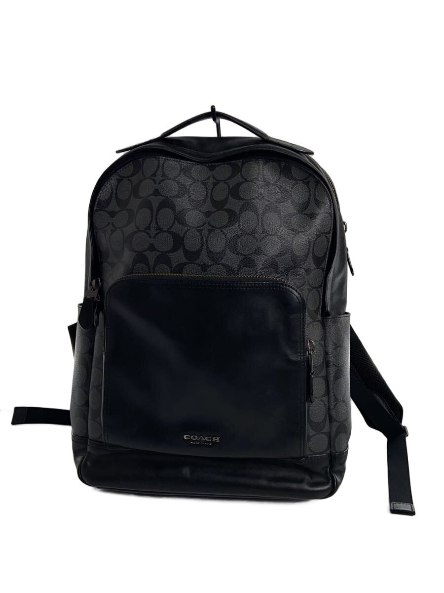 COACH / リュック/PVC/BLK/F38755