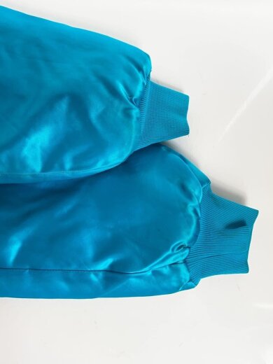 商品画像：90s/USA製/スタジャン/XL/ナイロン/BLU/汚れ有 6