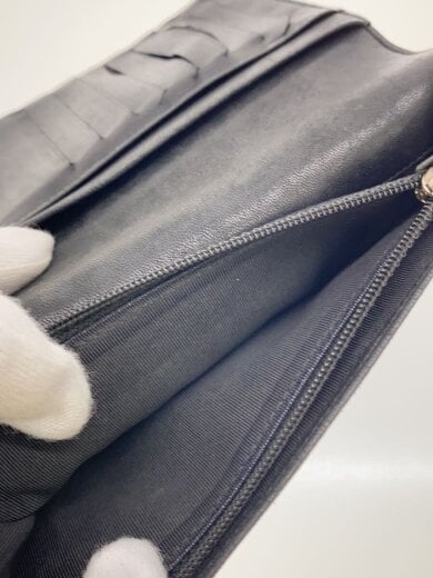 商品画像：長財布/レザー/BLK/無地/レディース 5