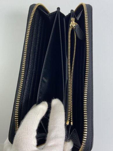 商品画像：長財布/レザー/BLK/レディース 8