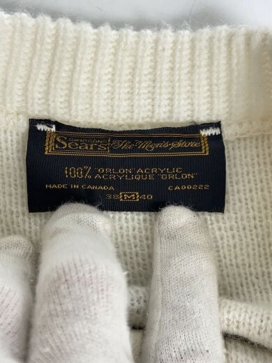 商品画像：カーディガン(薄手)/M/アクリル/IVO/黒タグ/カナダ製 3