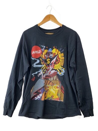 商品画像：長袖Tシャツ/L/コットン/BLK// 1