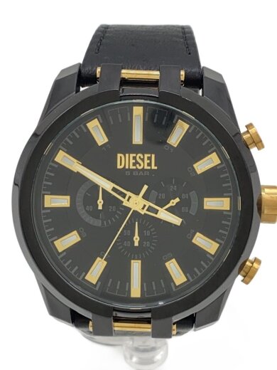 商品画像：ディーゼル/クォーツ腕時計/アナログ/レザー/ブラック/黒/DZ-4610 1