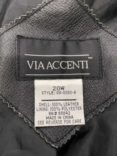 商品画像：VIA ACCENTI/レザージャケット・ブルゾン/09-0093-6 3