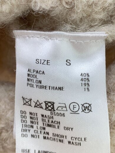 商品画像：ニット・セーター(厚手)/S/アルパカ/BEG/35-02-24-02204 4