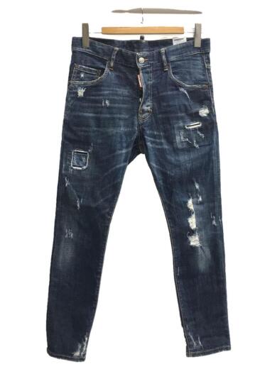 画像：DSQUARED2Skater jean/クラッシュ/ダメージ/46/コットン/IDG/S71LB0329/20171