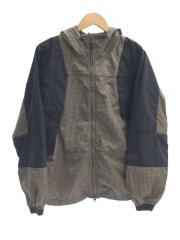 マウンテンパーカ/S/ナイロン/BRW/チェック/NP2951N/