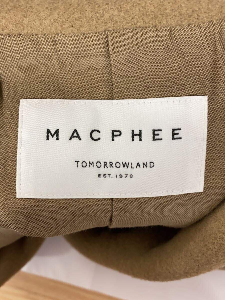 MACPHEE / コート/36/ウール/CML/無地/12-08-24-08301