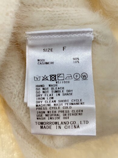 商品画像：カーディガン(厚手)/FREE/ウール/BEG/無地/22-02-34-02301// 4