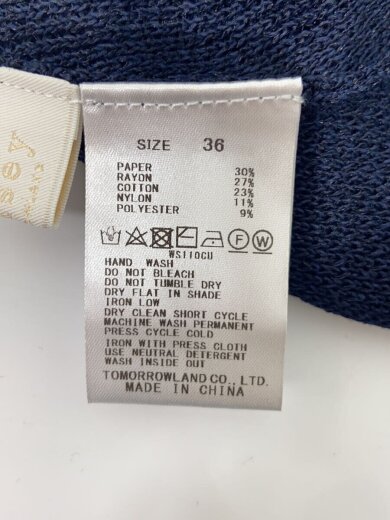 商品画像：ワンピース/36/シルク/NVY/無地/11-06-32-06401// 4