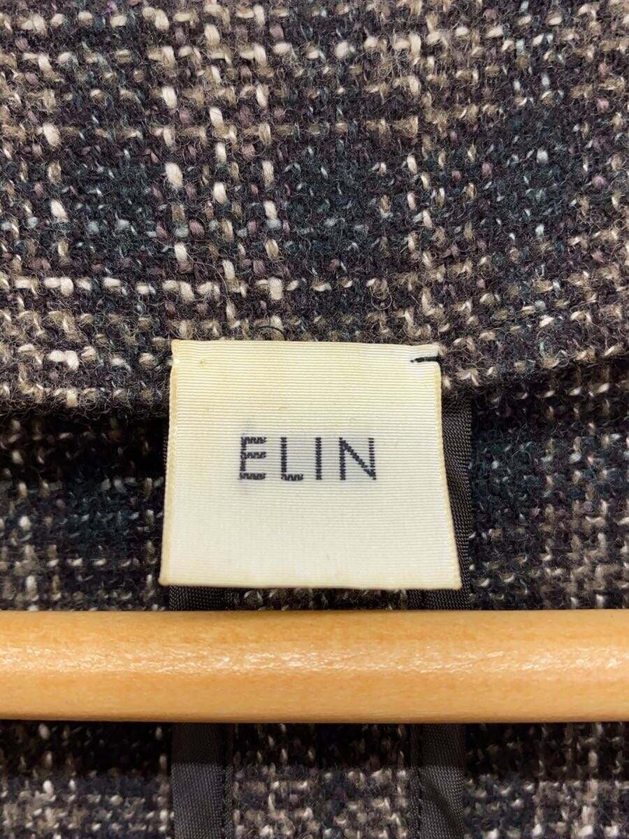 ELIN / Plaid overwrap jump suits//38/ウール/BRW/チェック/11906-24-3031//