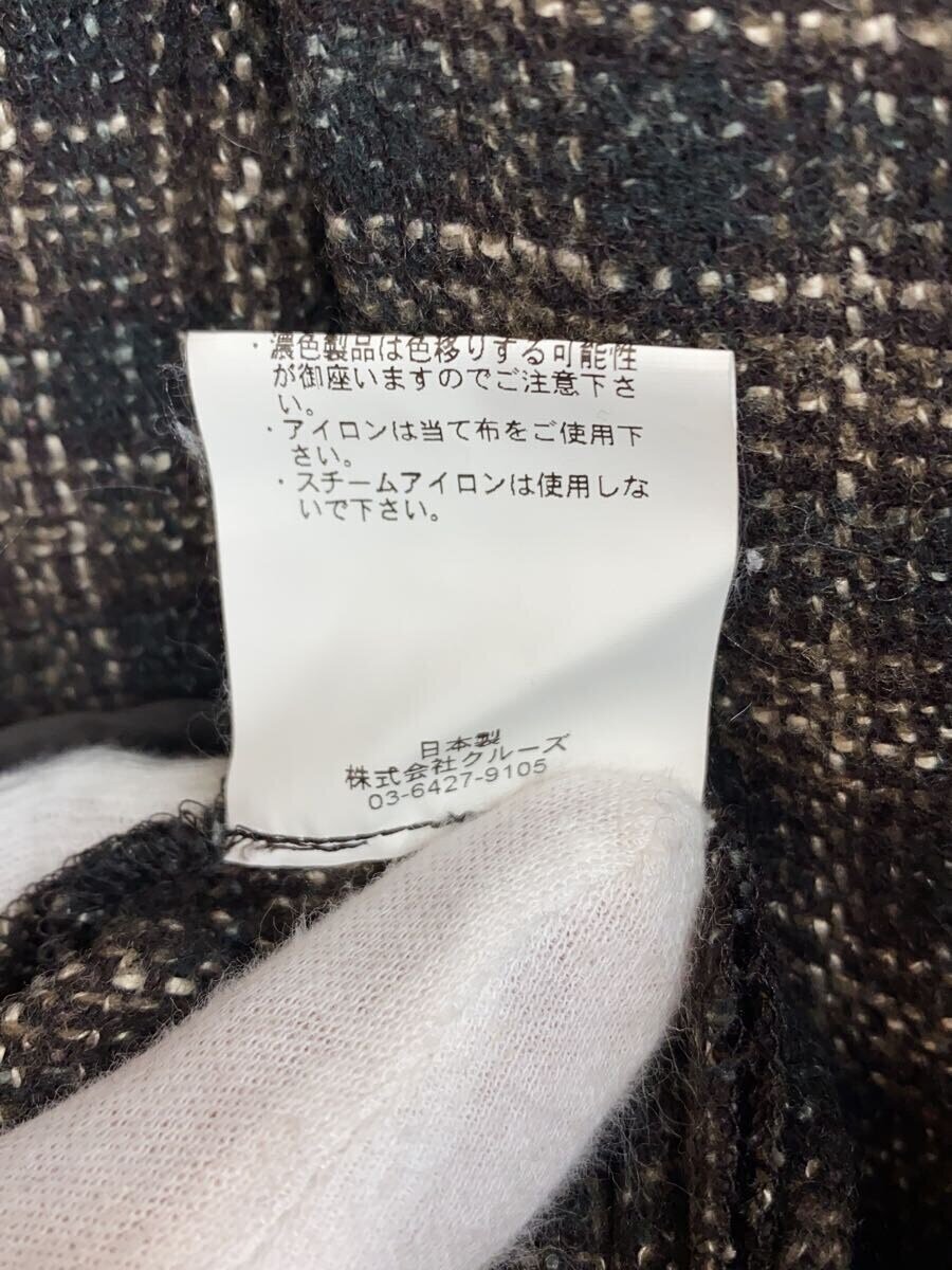 ELIN / Plaid overwrap jump suits//38/ウール/BRW/チェック/11906-24-3031//