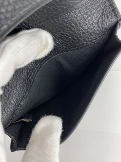 商品画像：カードケース/レザー/BLK/無地/メンズ 5