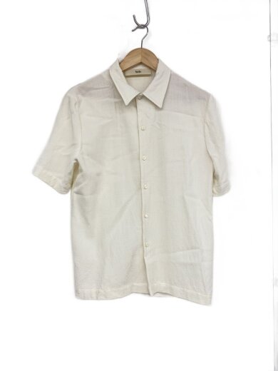 商品画像：半袖シャツ/S/レーヨン/CRM/無地// 1