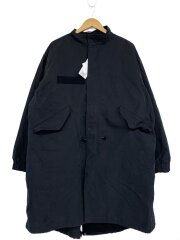 3WAYビッグシルエットモッズコート/S/コットン/BLK/42-19-0125-286