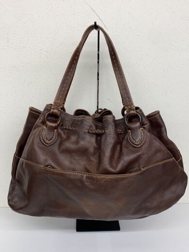 商品画像：トートバッグ/レザー/BRW/無地// 3