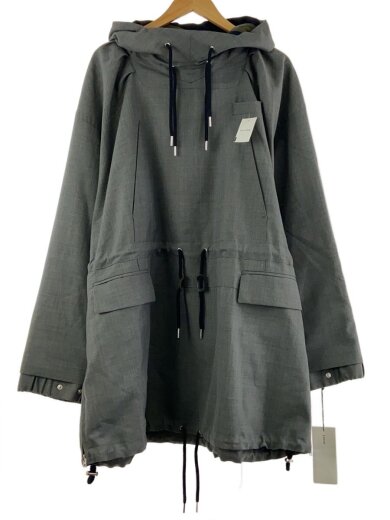 画像：sacai22AW/Suiting Anorak/アノラック /ジャケット/3/ポリエステル/GRY/22-02804M1