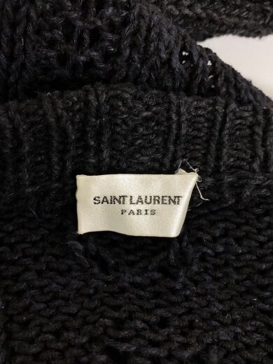 商品画像：ニット・セーター(薄手)/XL/コットン/BLK/無地 3